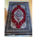 Red ground rug