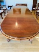 Mahogany wind out dining table