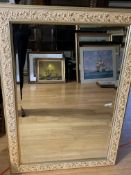 Pair of gilt framed bevelled edge wall mirrors