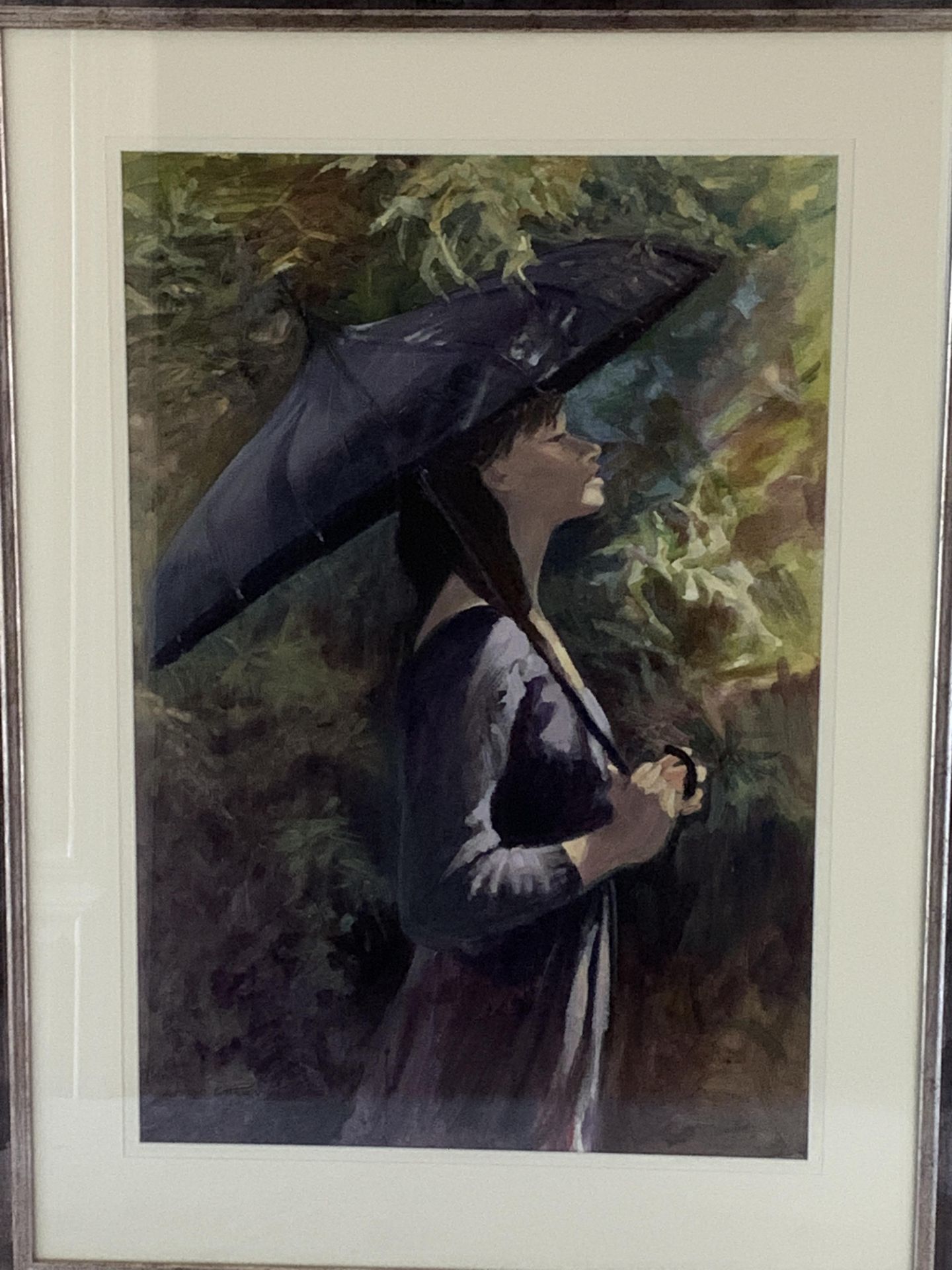 Framed and glazed acrylic 'Sun after Rain', signed Chris Parry - Image 2 of 2