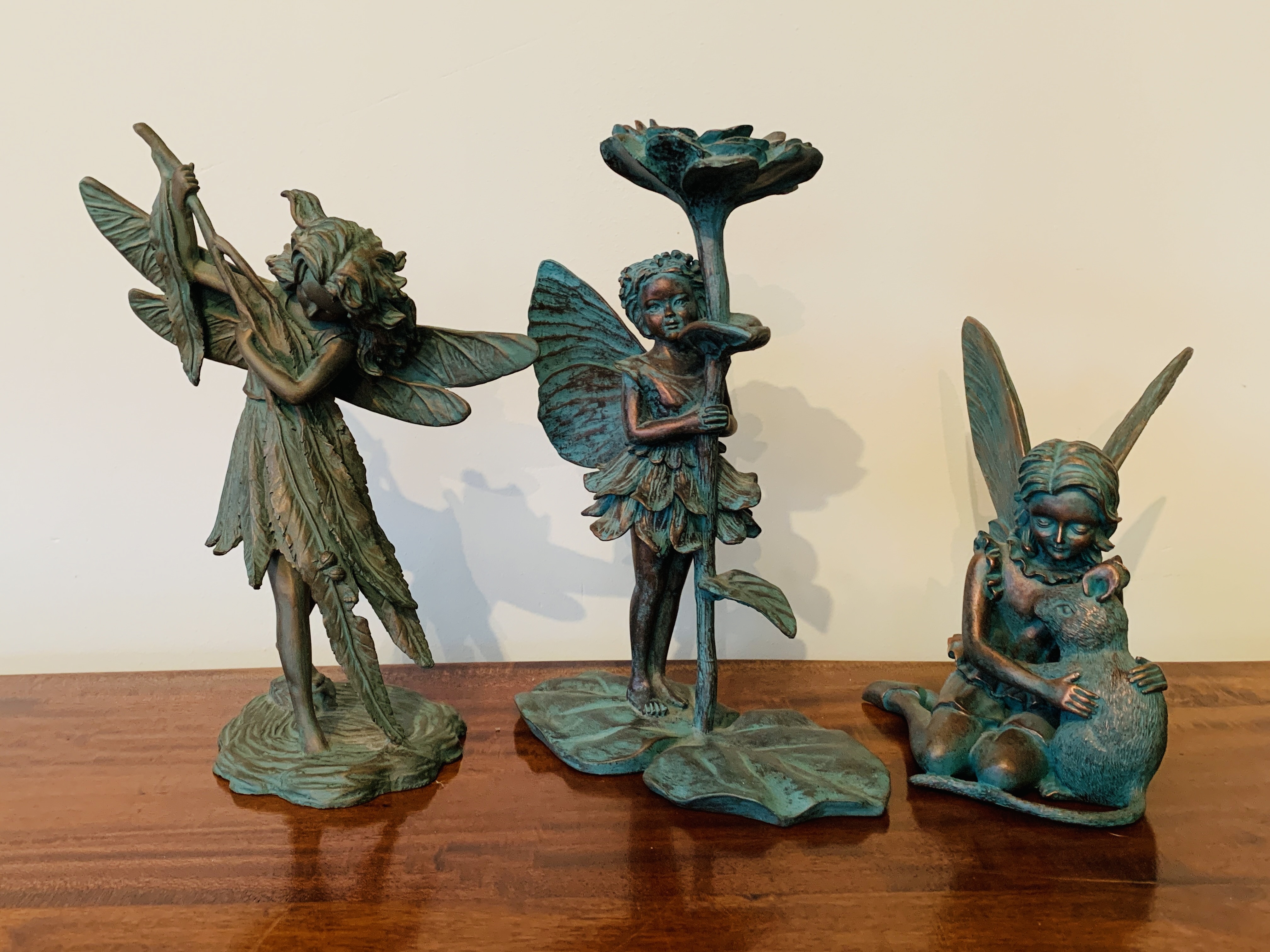 Three Flower Fairies figurines
