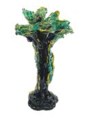 Murano glass stylised sculpture of Adam and Eve