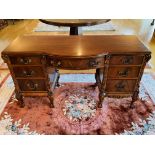 Bow fronted dressing table