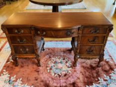 Bow fronted dressing table