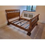 Mahogany sleigh bed