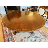 Mahogany tilt top table