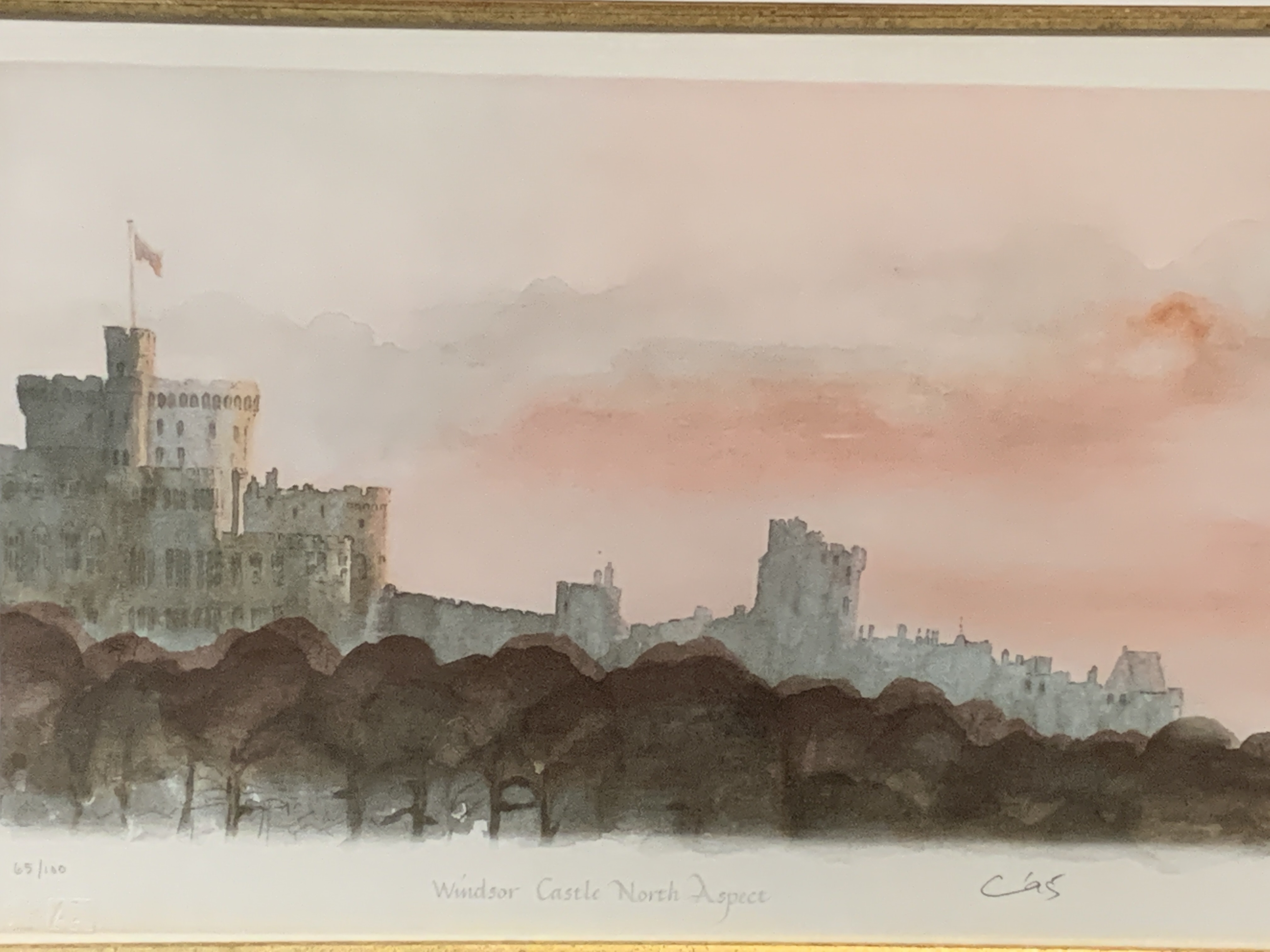 HRH The Prince of Wales: a framed and glazed limited edition lithograph, signed in pencil C '95. - Image 3 of 6