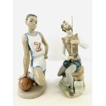 Lladro 'Basketball Star' and 'Oration' figures