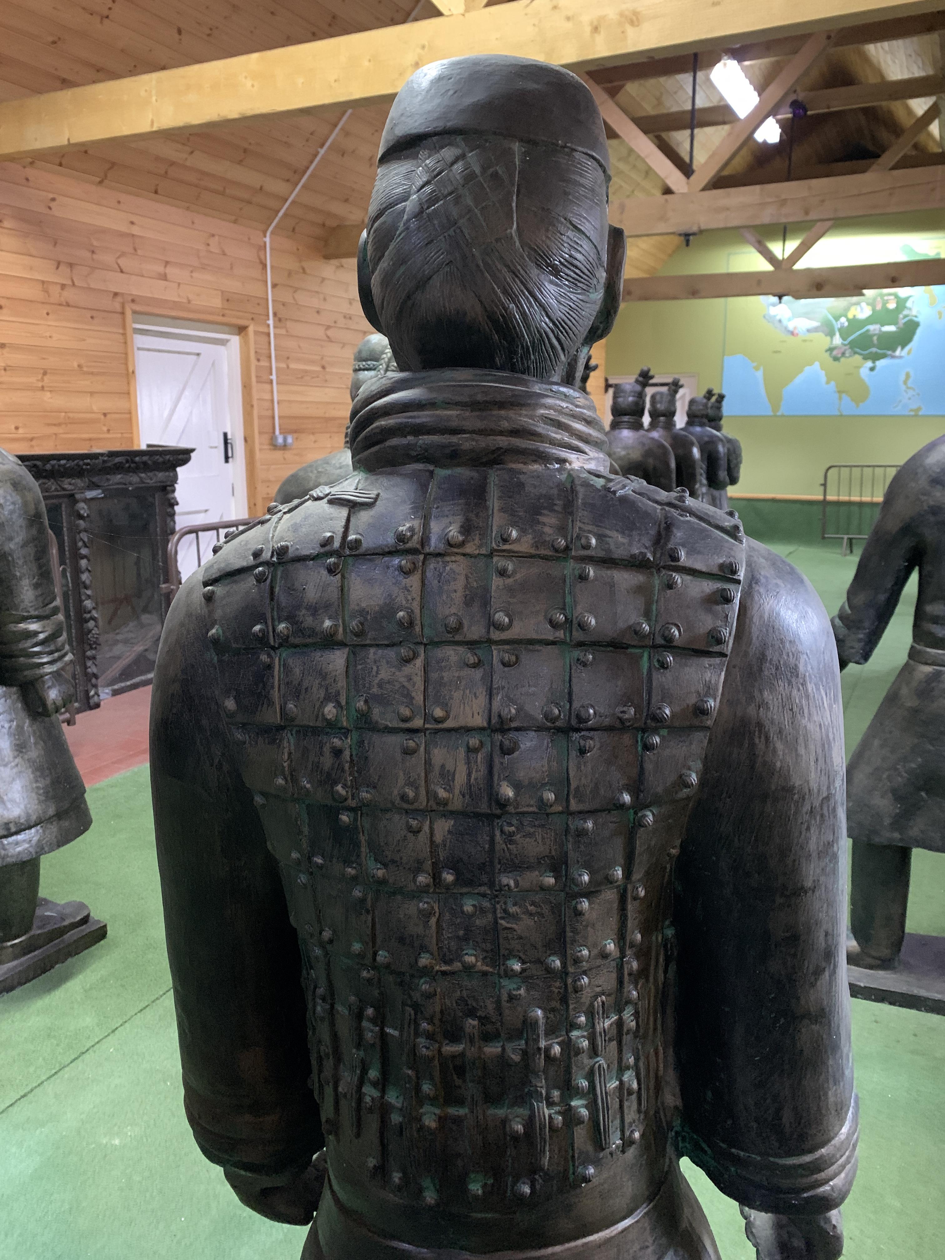 A Qin style terracotta figure of a cavalryman - Image 5 of 6