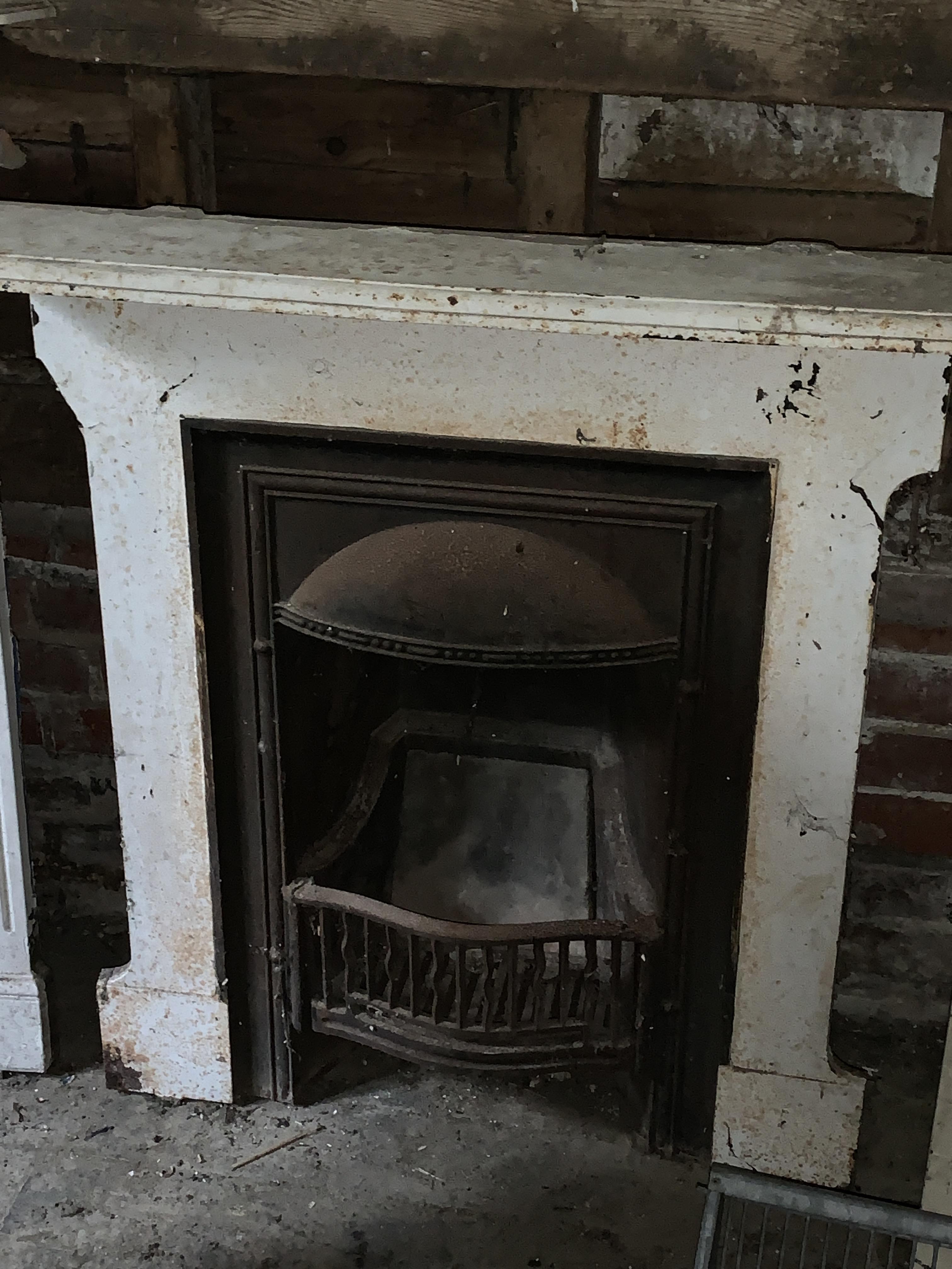 Cast iron fireplace