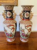 Pair of Satsuma vases