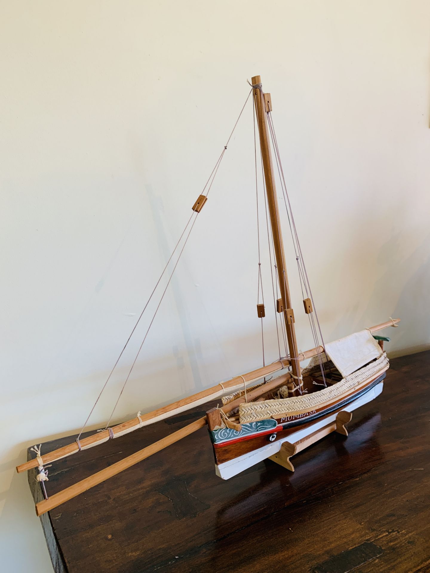 Wooden model sailing ship - Bild 4 aus 5