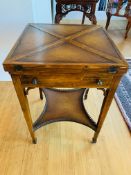 Harwood swivel top games table