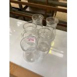Five Glass jugs