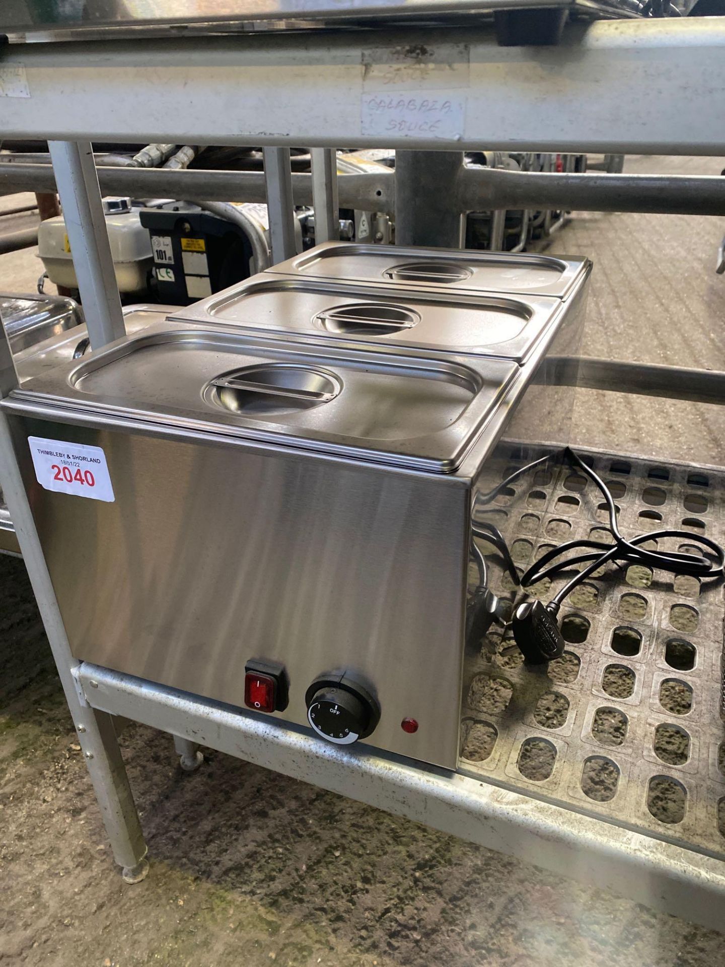 Three pot Bain Marie 240v