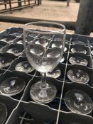 Tray of 36 wine glasses