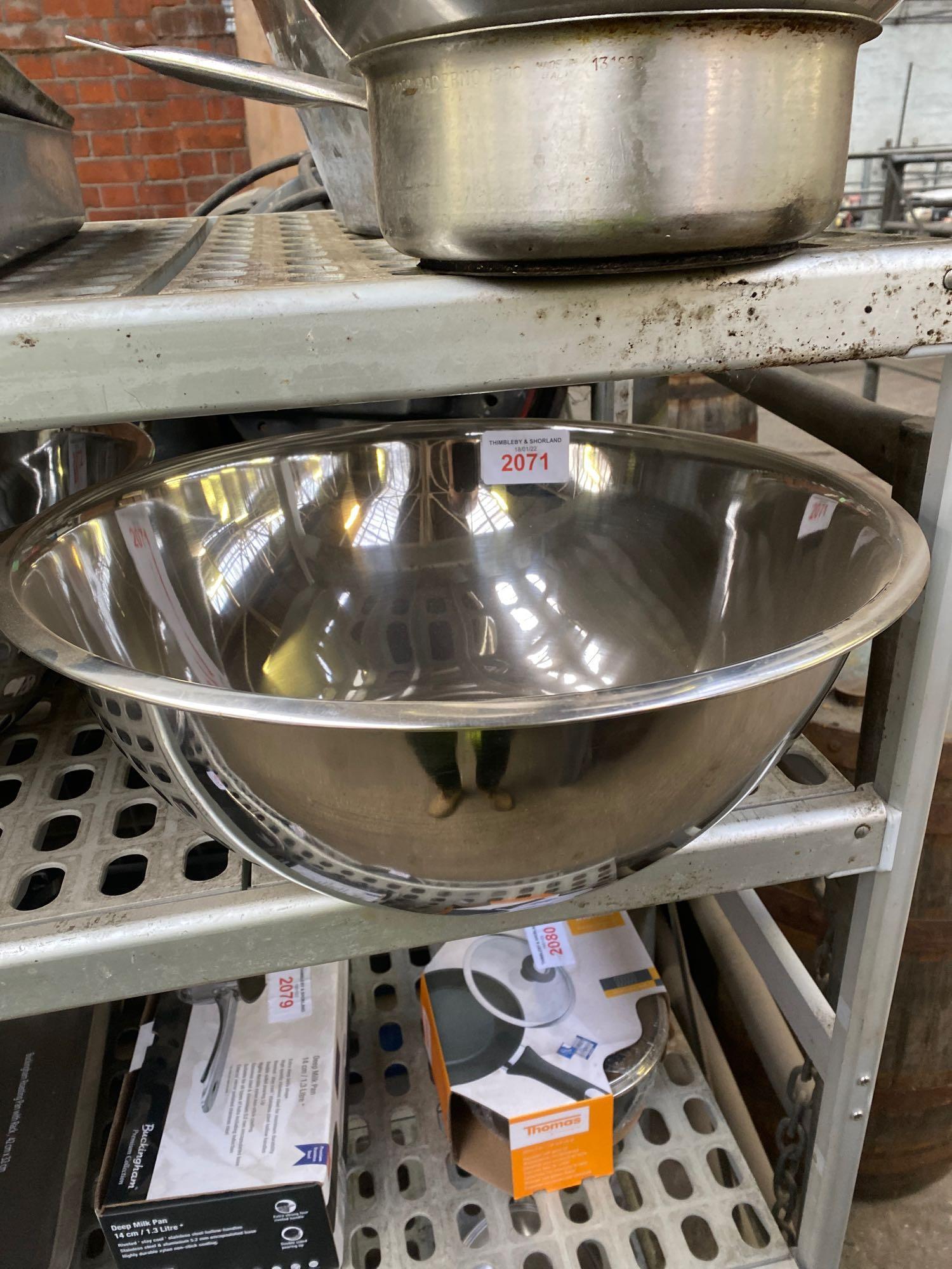 Stainless steel mixing bowl, 46cms