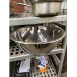 Stainless steel mixing bowl, 46cms