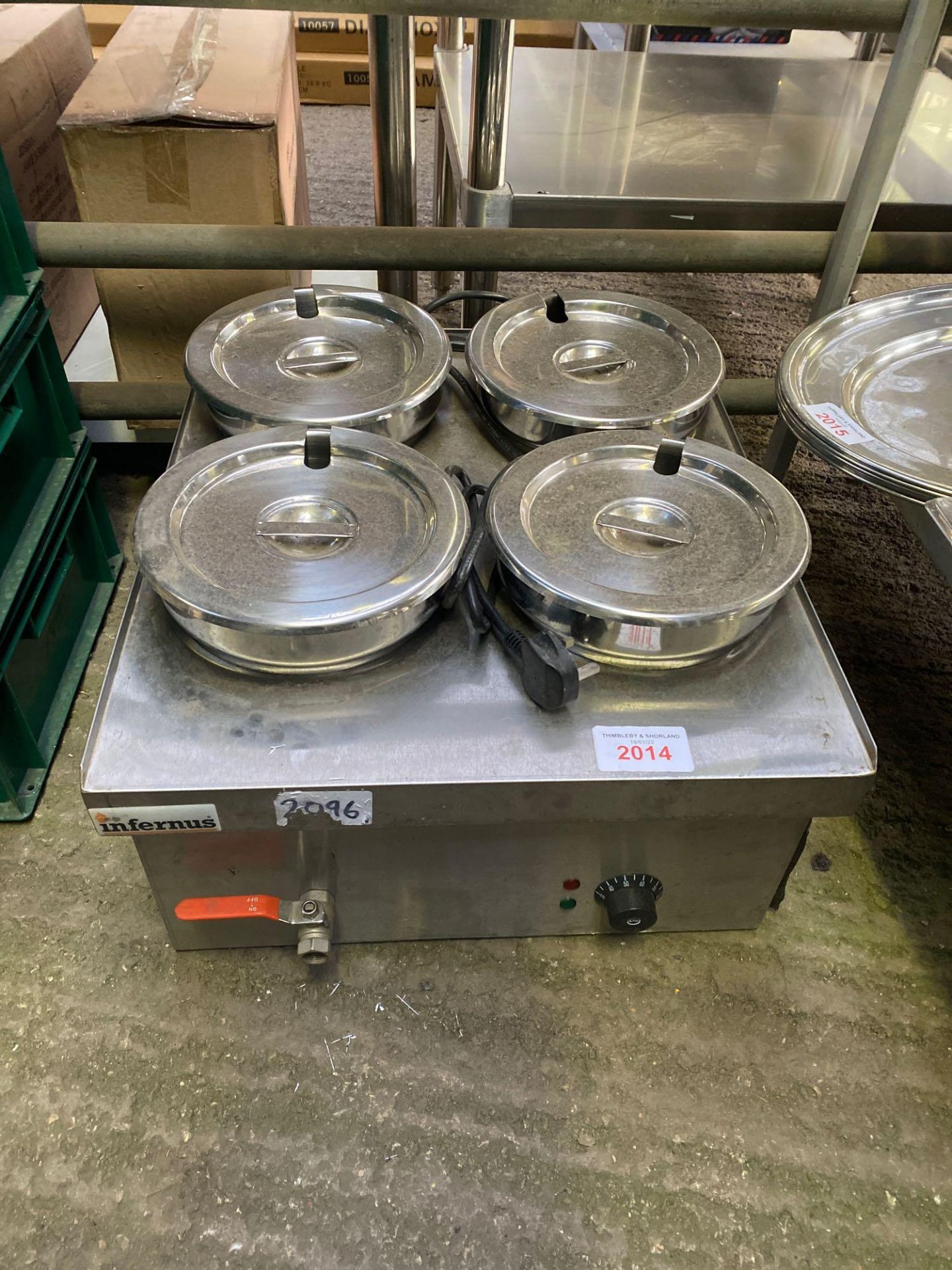 Four pot Bain Marie 240v