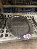 Five serving trays