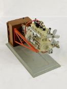 Model 4-cylinder engine and gearbox.