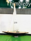 Bartleby A class model racing yacht