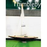 Bartleby A class model racing yacht