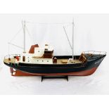 Wooden model of a trawler, 'Flevo'