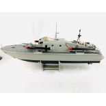 Precedent model Malaysian gas turbine fast patrol boat KD Perkasa