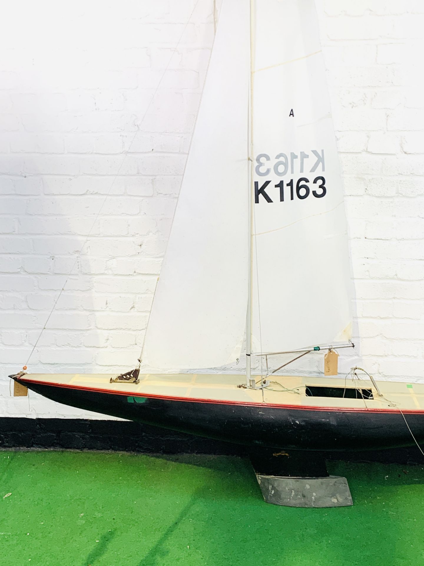 Bartleby A class model racing yacht - Image 3 of 5