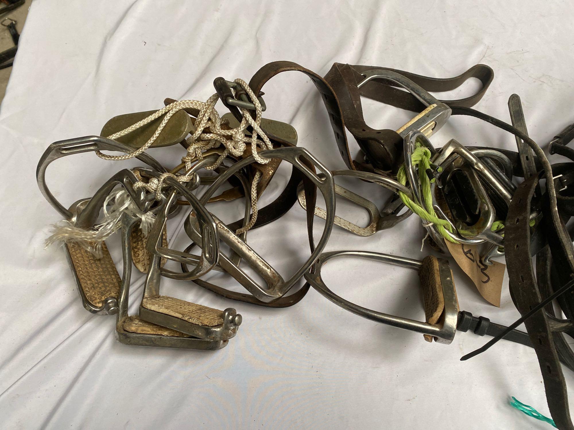 Quantity of assorted tack, including a large qty of stirrup irons - Image 3 of 5
