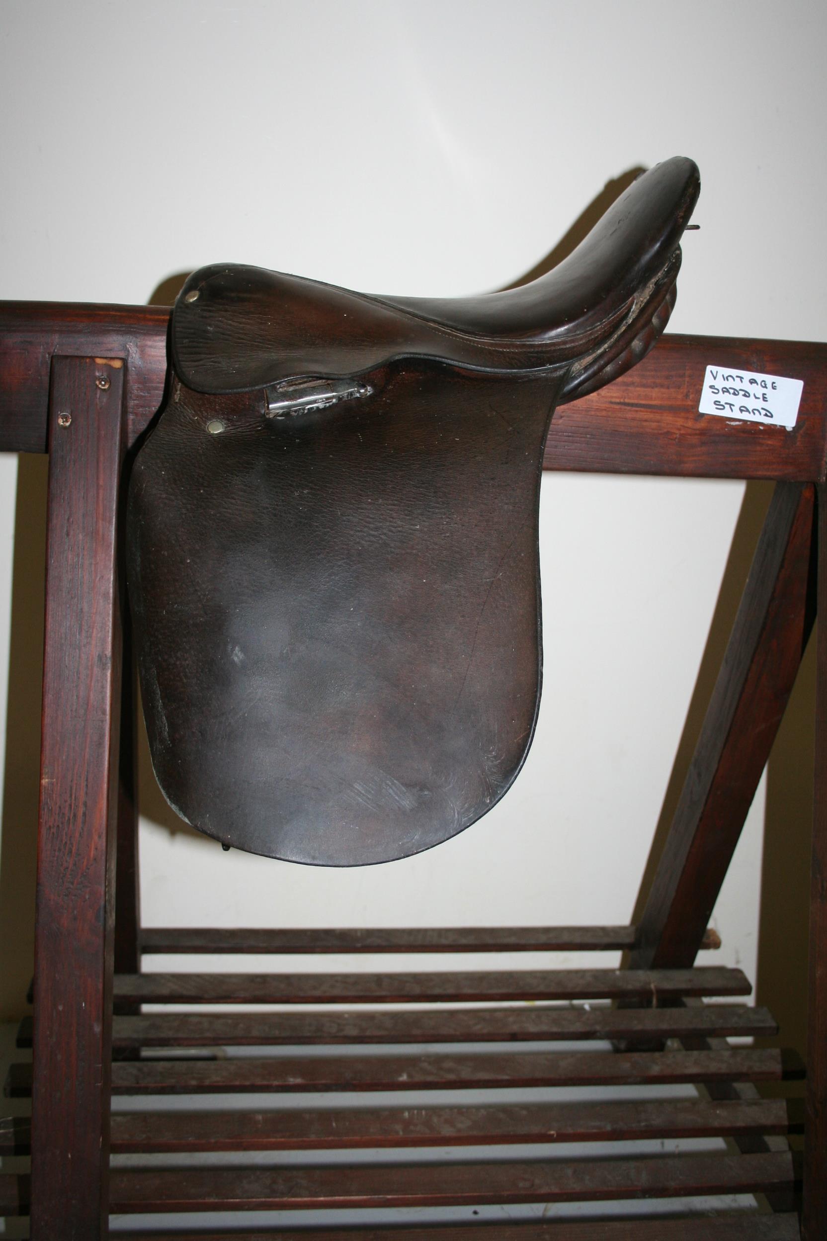 Leather Pony saddle 14"