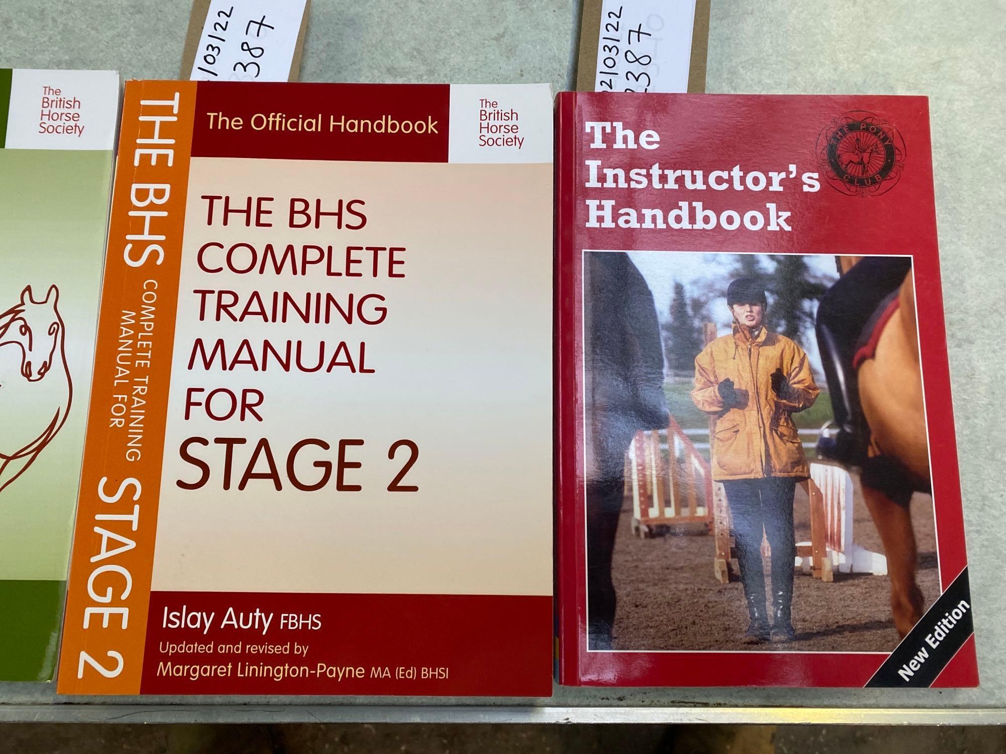 Pony Club Instructor's Handbook; BHS Training Manual Stage 1; BHS Training Manual Stage 2; etc. - Image 3 of 3