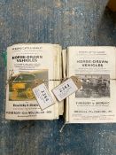 Box of old Reading Carriage Sale catalogues