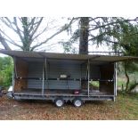 IFOR WILLIAMS twin axle box trailer, built 2009