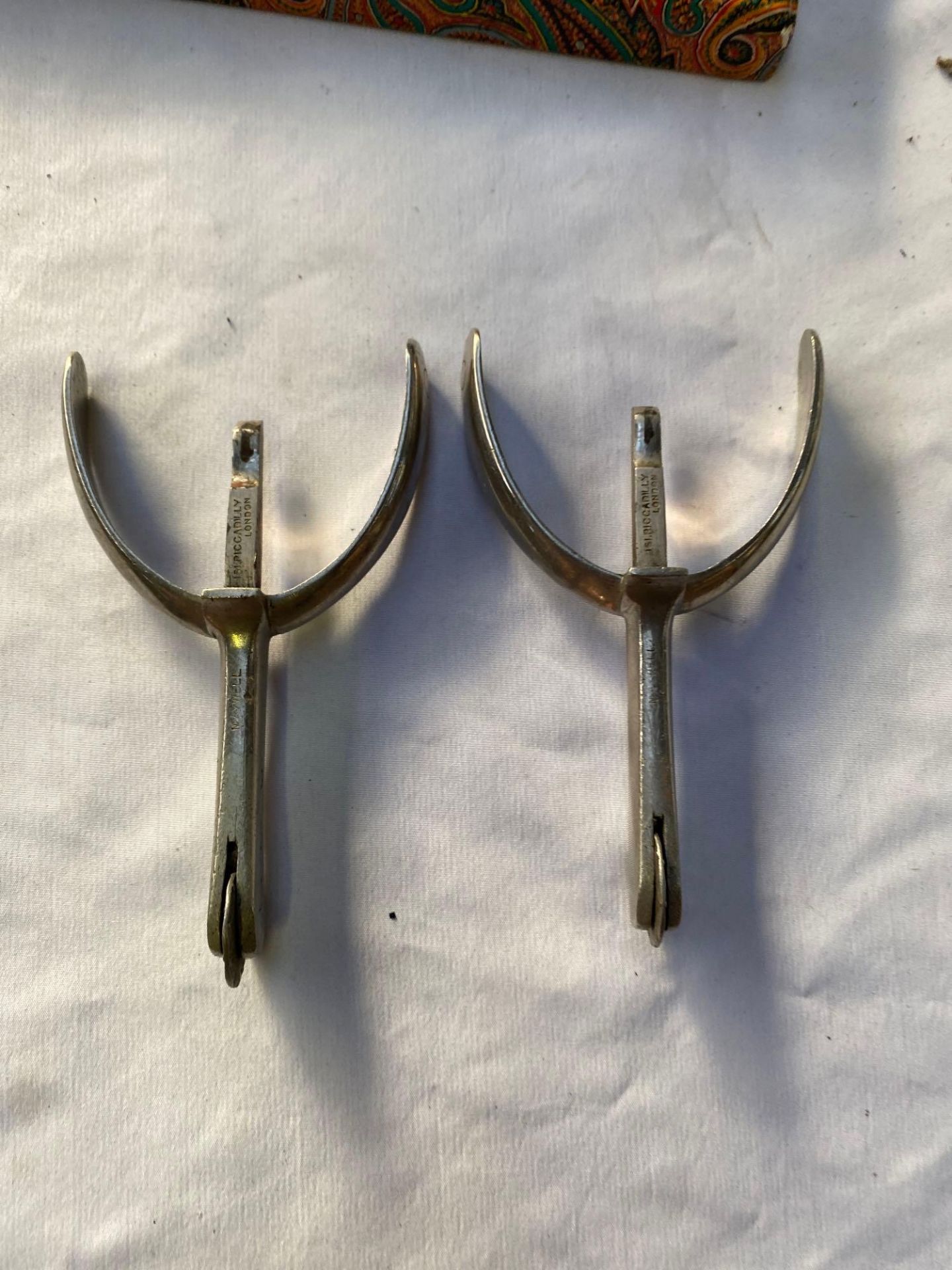 Four pairs of cavalry officers' spurs - Image 6 of 7