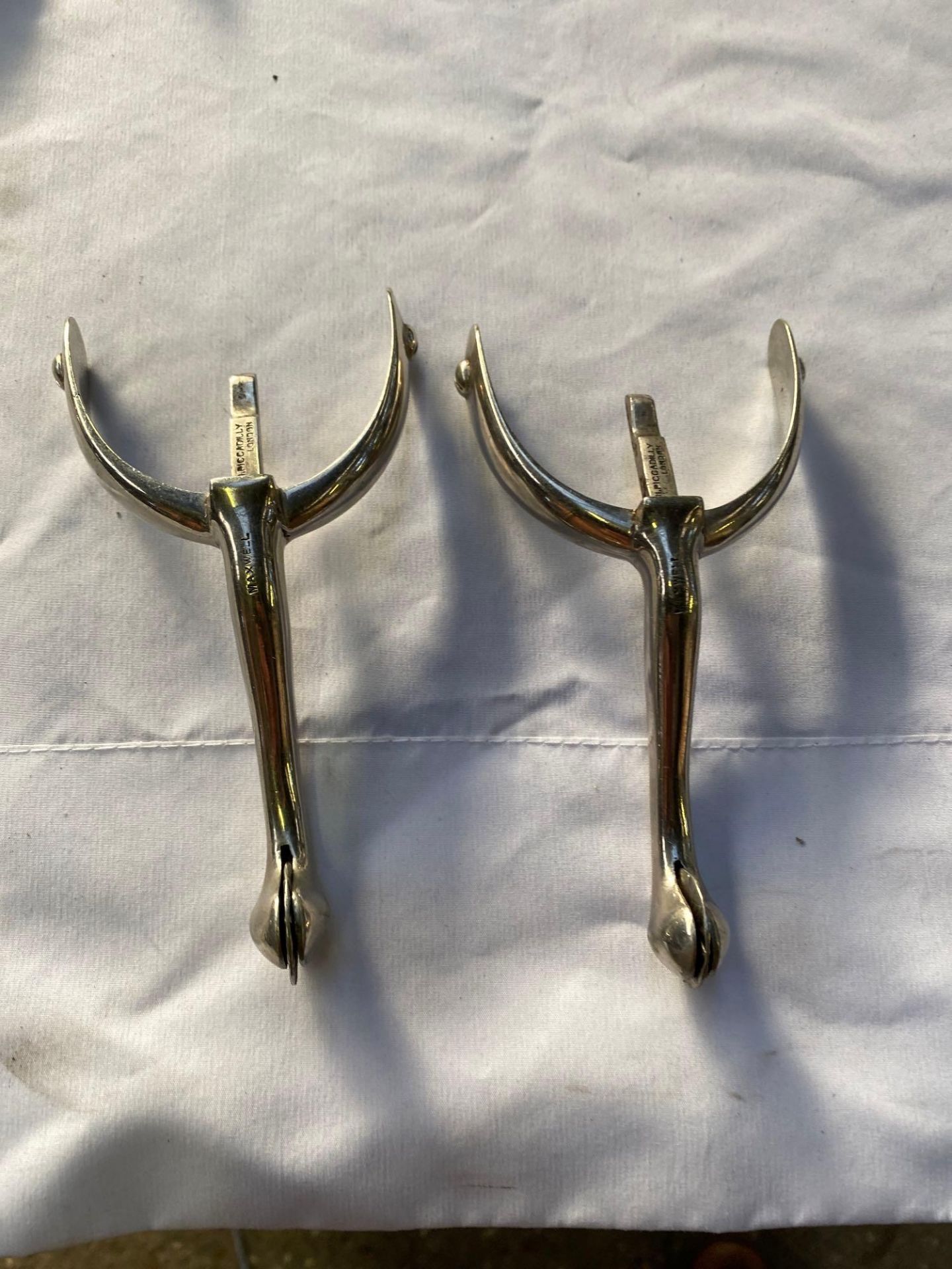 Four pairs of cavalry officers' spurs - Image 3 of 7