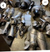 Reenactment armour: three sets and spare parts.