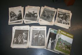 Large qty Horse & Hound Magazines from 1960s