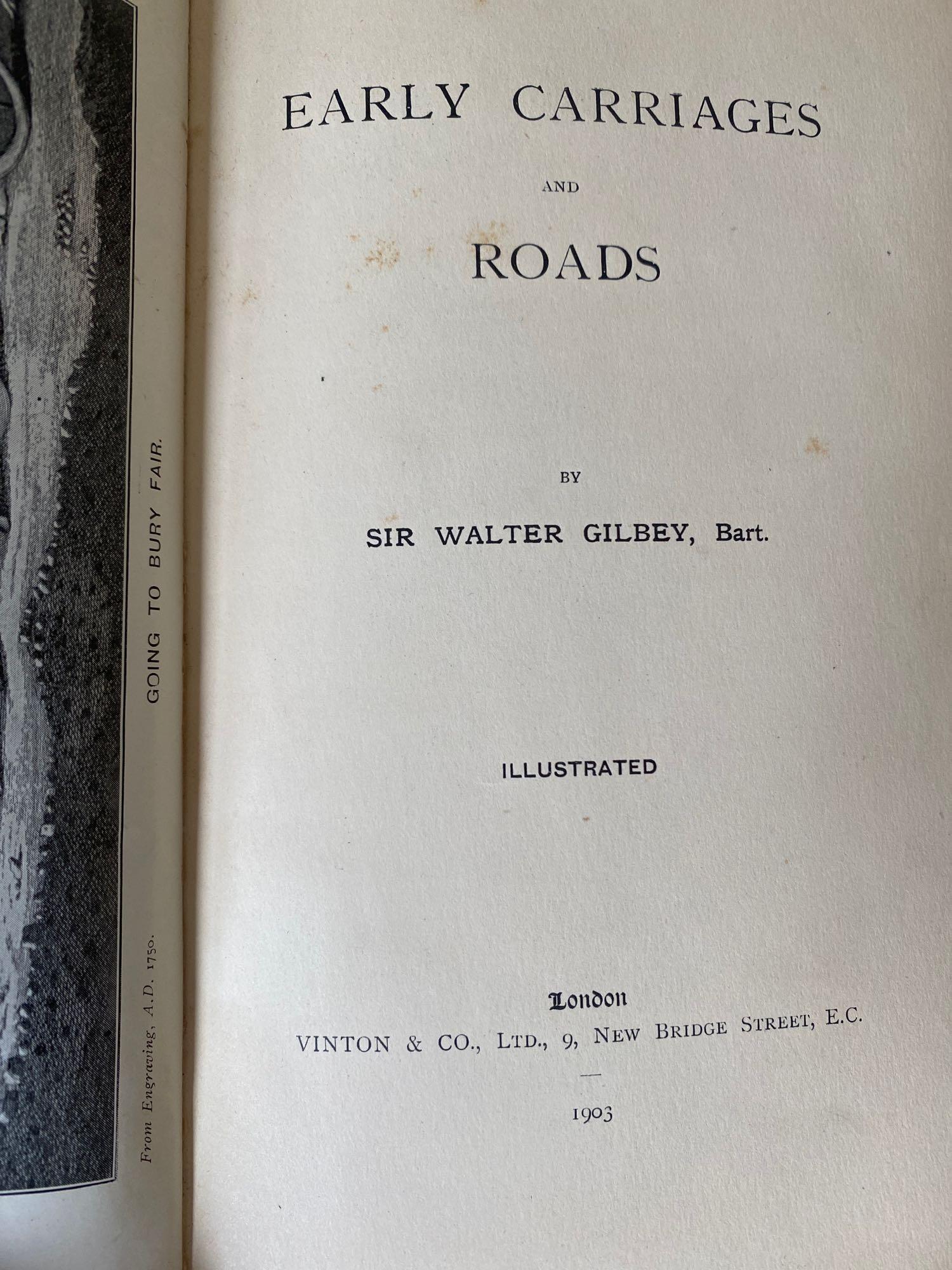 An Old Coachman's Chatter by Edward Corbett, 1891; two books by Sir Walter Gilbey; and another - Image 7 of 8