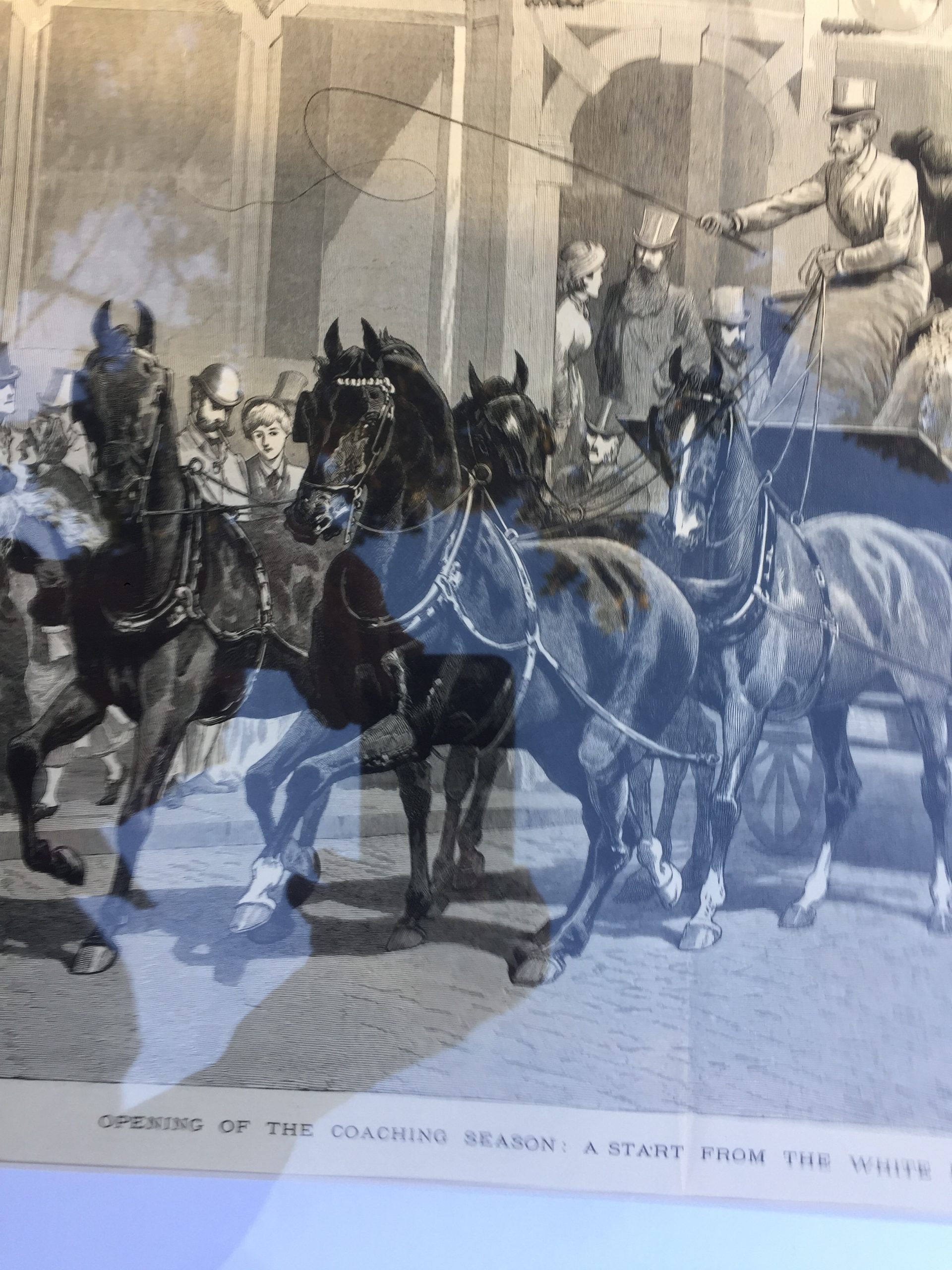 Engraving 'Opening of the Coaching Season: a Start from the White Horse Cellar, Piccadilly' - Image 2 of 3