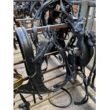 Set of black/whitemetal harness with brollar. This lot carries VAT