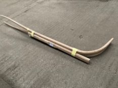 Pair hickory buggy shafts