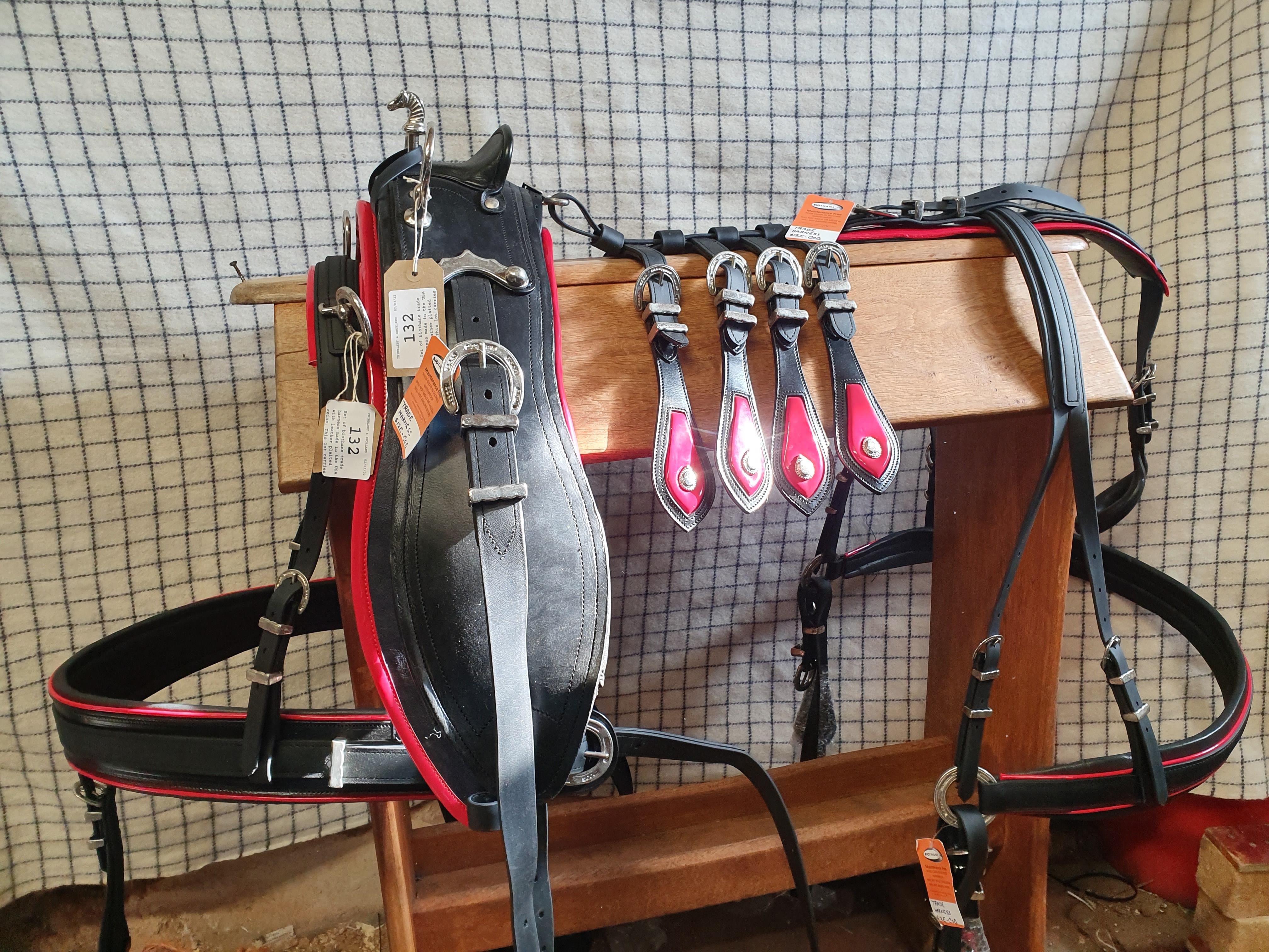 Set of biothane trade harness made in the USA, with leather plaited reins. This lot carries VAT - Image 3 of 3