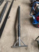 Padded metal cantilvered carriage pole, unused, 220cms