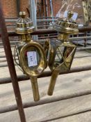 Pair of early 19th century French carriage lamp