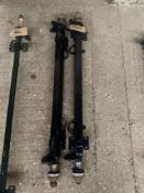 Pair of Carriage axles, unused, 124cms