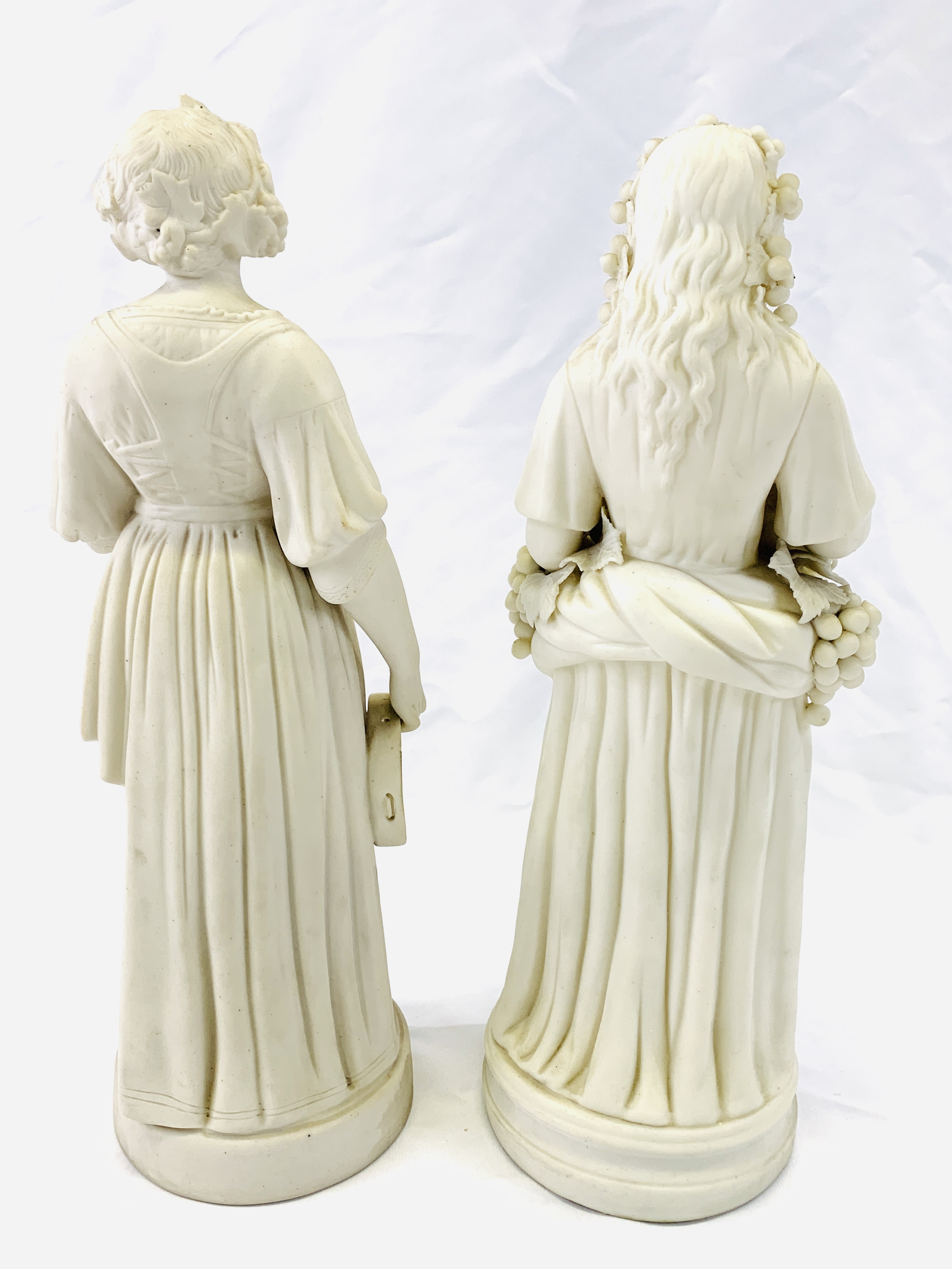 Two parian ware figures of ladies - Image 3 of 5