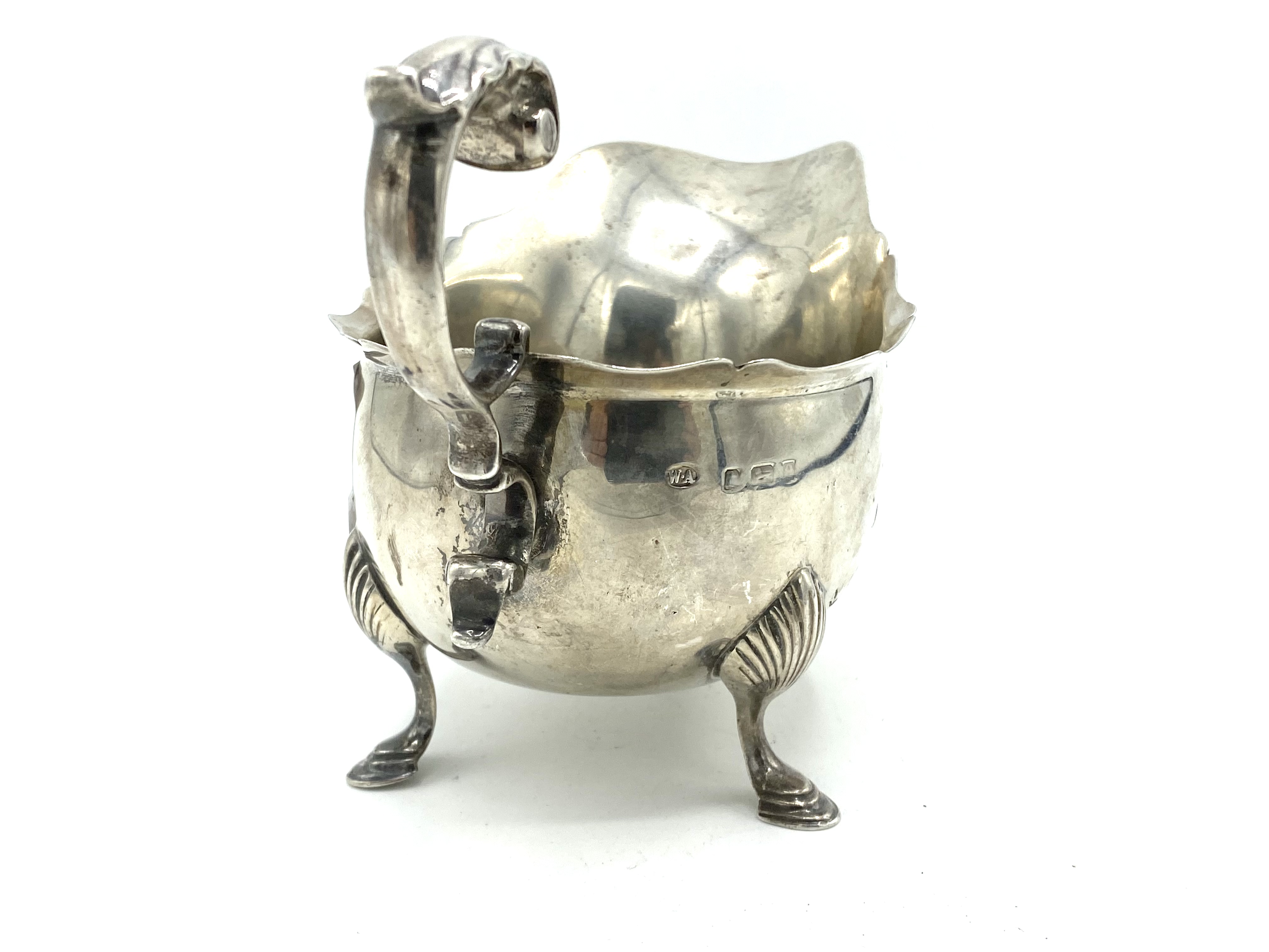 Silver sauce boat, 1951 by William Aitkin & Son - Image 3 of 4