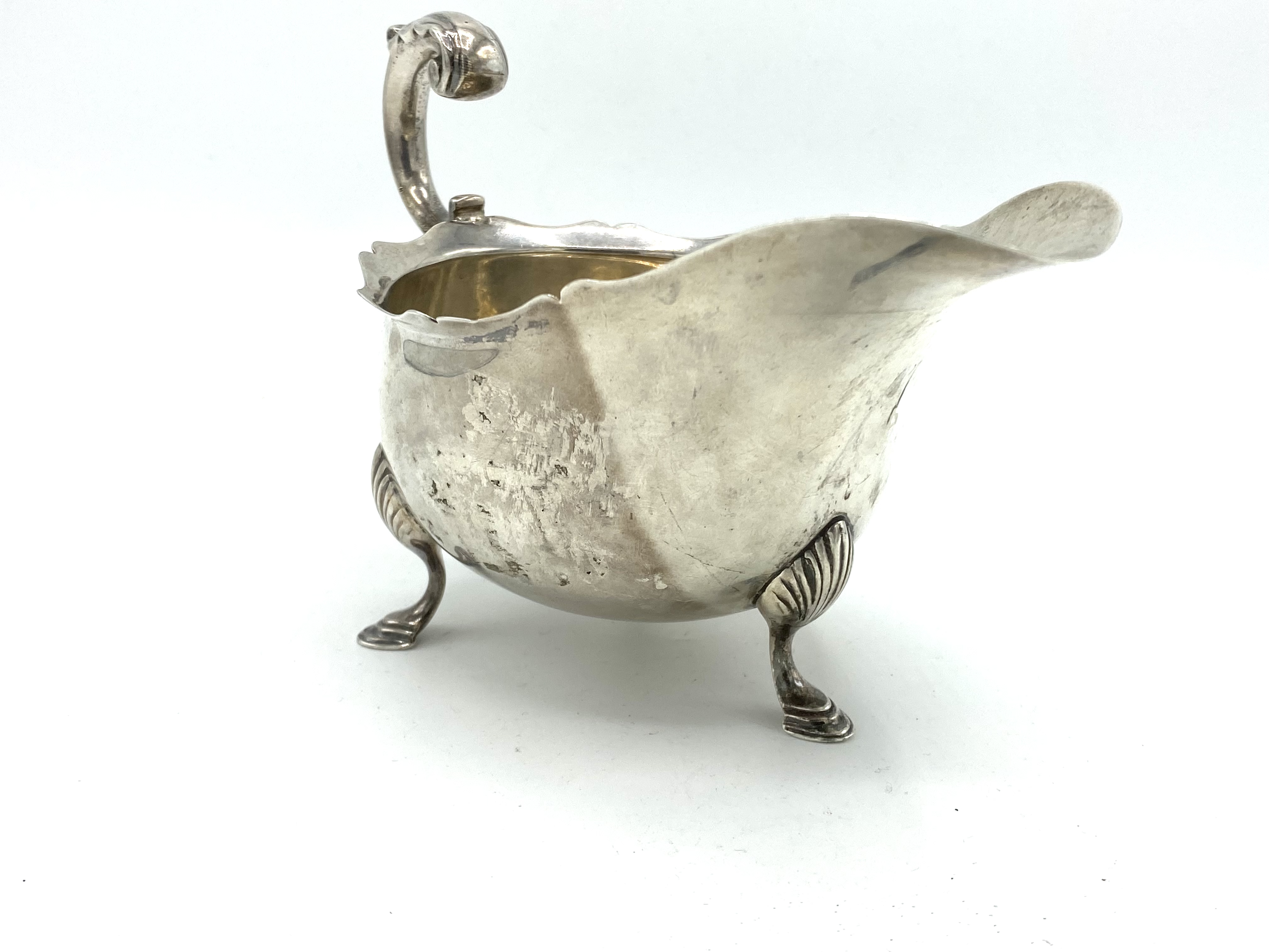 Silver sauce boat, 1951 by William Aitkin & Son - Image 2 of 4